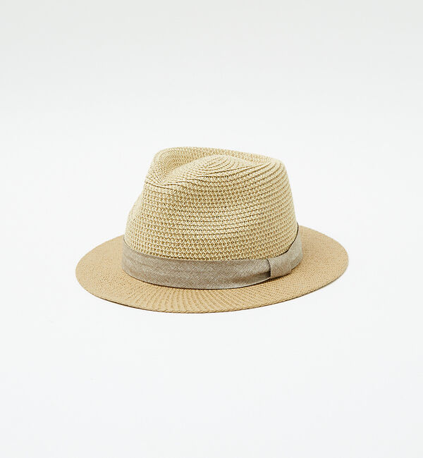 ABAHOUSE「【RUBEN/ルーベン】 TWOTONE FLAT HAT　ツートンフラットハッ」|その他|ベージュ