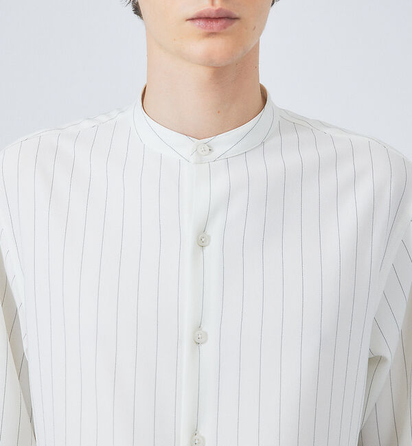ABAHOUSE「【選べる】バンドカラー / レギュラーカラー ストライプシャツ」|シャツ・ブラウス|
