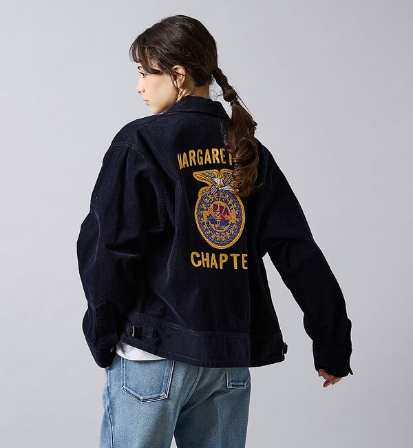 ABAHOUSE「【THRIFTY LOOK スリフティルック】 FFA JACKET SNAP」|ブルゾン・スタジャン|ネイビー