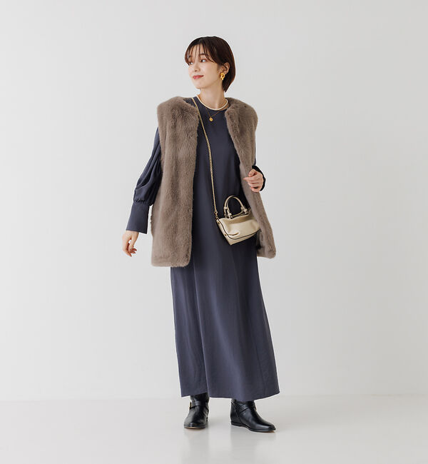 Rouge vif「パフスリーブワンピース」|ワンピース|