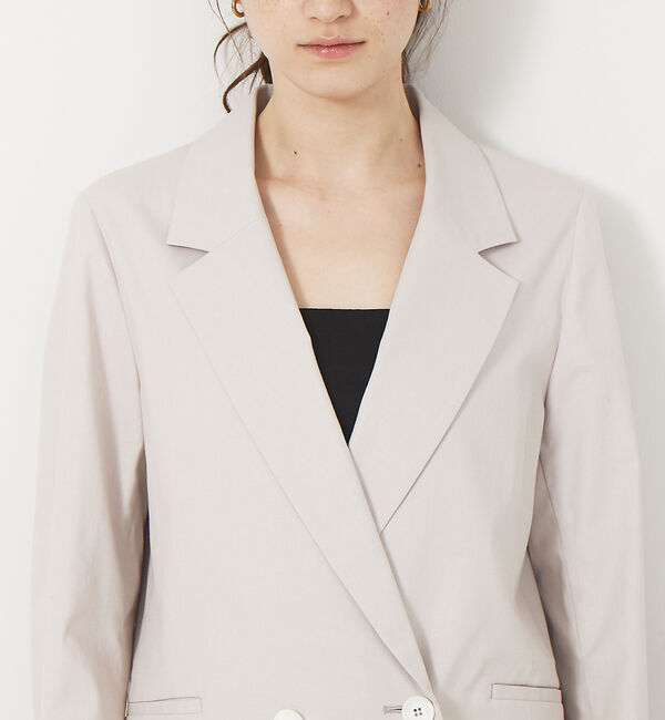 Rouge vif「麻混ダブルジャケット」|テーラードジャケット|