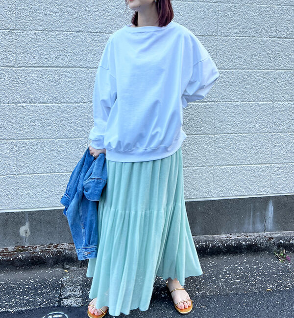 Rouge vif「【セットアップ対応】シアーティアードスカート」|スカート|