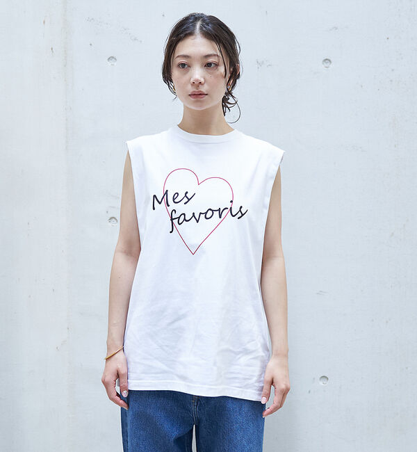 Rouge vif「ハートロゴノースリボックスTEE」|Tシャツ・カットソー|