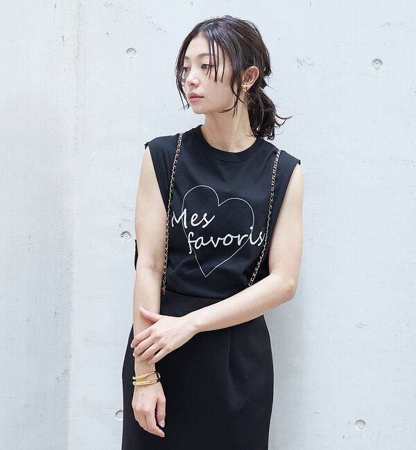 Rouge vif「ハートロゴノースリボックスTEE」|Tシャツ・カットソー|