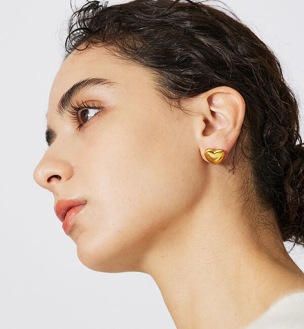 Rouge vif「【FULL OF GRACE/フルオブグレイス】ボリュームハートピアス / GO」|ピアス|