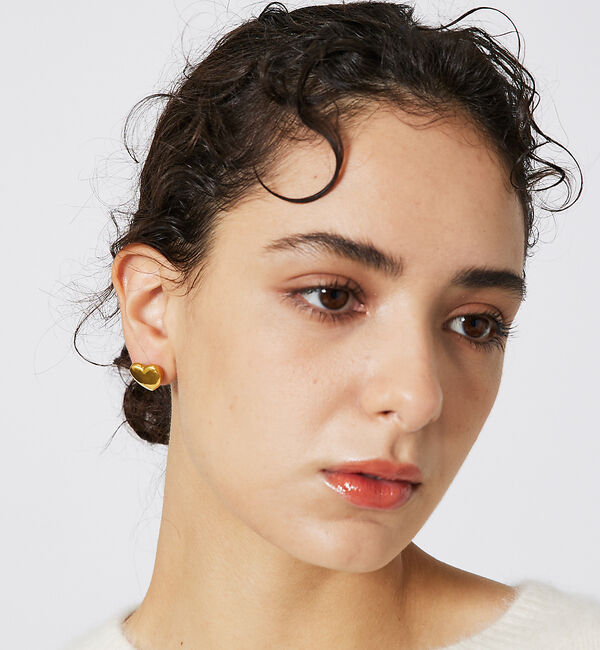 Rouge vif「【FULL OF GRACE/フルオブグレイス】ボリュームハートピアス / GO」|ピアス|