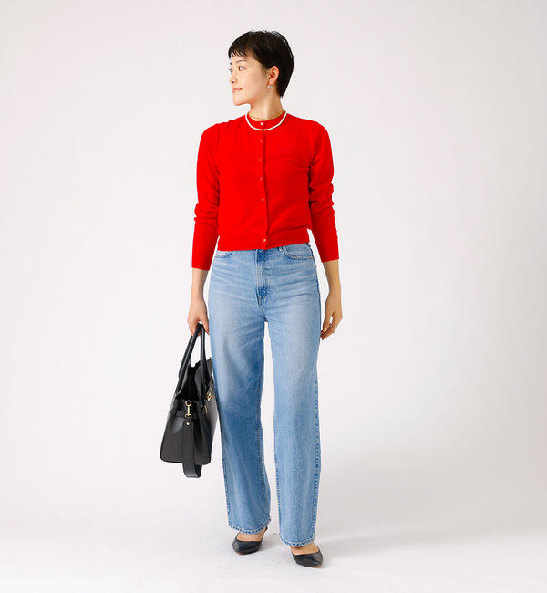 Rouge vif「ロゴ刺繍カーディガン」|カーディガン|