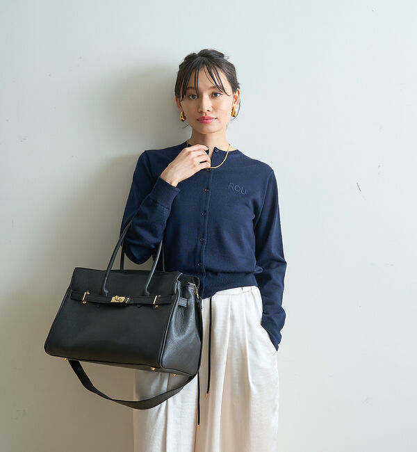 Rouge vif「ロゴ刺繍カーディガン」|カーディガン|