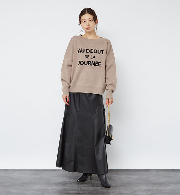 Rouge vif「【ロングセラー】エコレザースカート」|スカート|