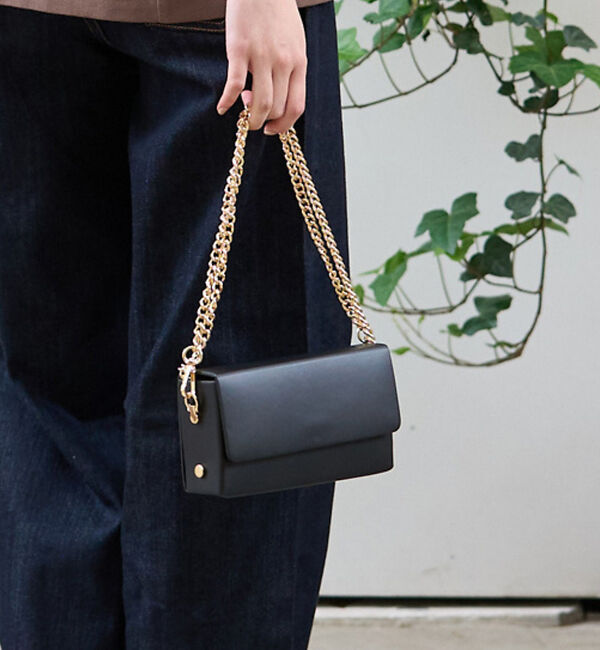 Rouge vif「【AULENTTI/オウレンティ】スクエアチェーンポシェット」|ショルダー・メッセンジャー|