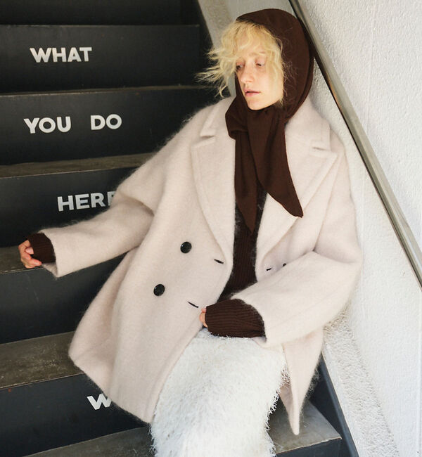 Rouge vif「シャギーピーコート」|ピーコート|