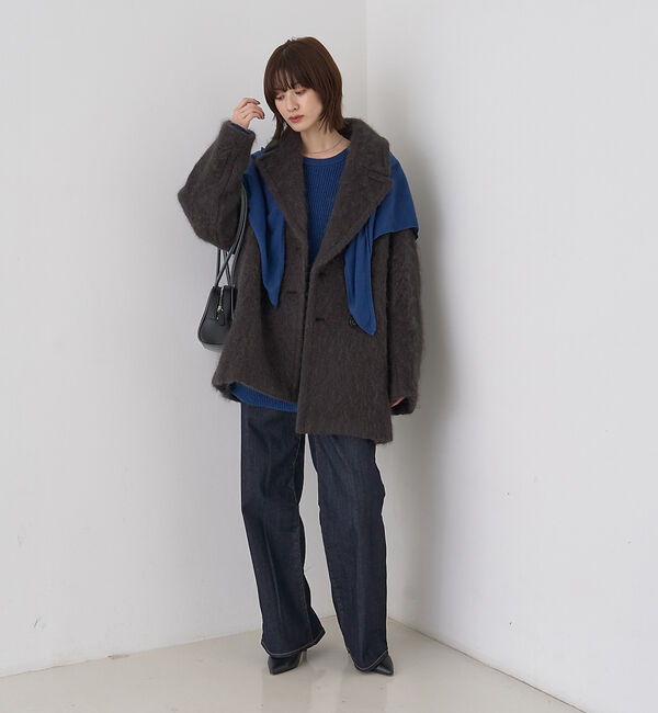 Rouge vif「シャギーピーコート」|ピーコート|