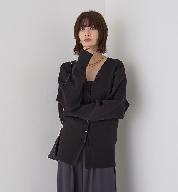 Rouge vif「変形オーバールーズニットカーディガン」|カーディガン|