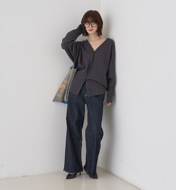 Rouge vif「変形オーバールーズニットカーディガン」|カーディガン|