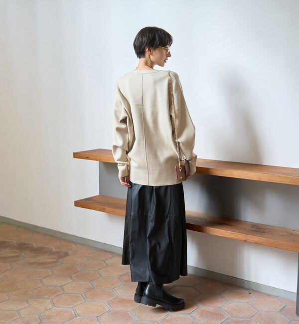 Rouge vif「変形オーバールーズニットカーディガン」|カーディガン|