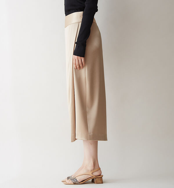 qualite「【2020SS新作】ハンマーサテンタイトスカートパンツ」|その他|