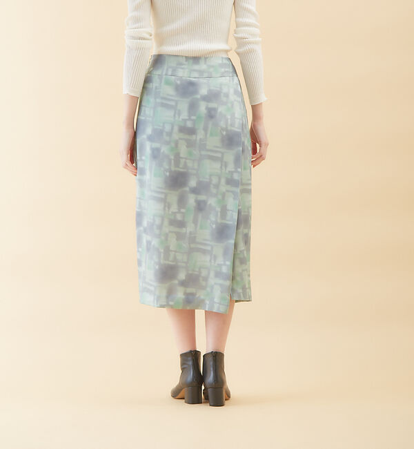 qualite「タイダイサテンタイトスカートパンツ」|その他|