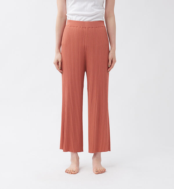 qualite「【WEB・一部店舗限定】《セットアップ対応》リブニットワイドパンツ」|その他|