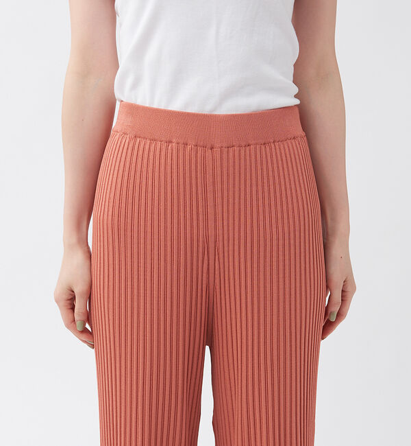 qualite「【WEB・一部店舗限定】《セットアップ対応》リブニットワイドパンツ」|その他|