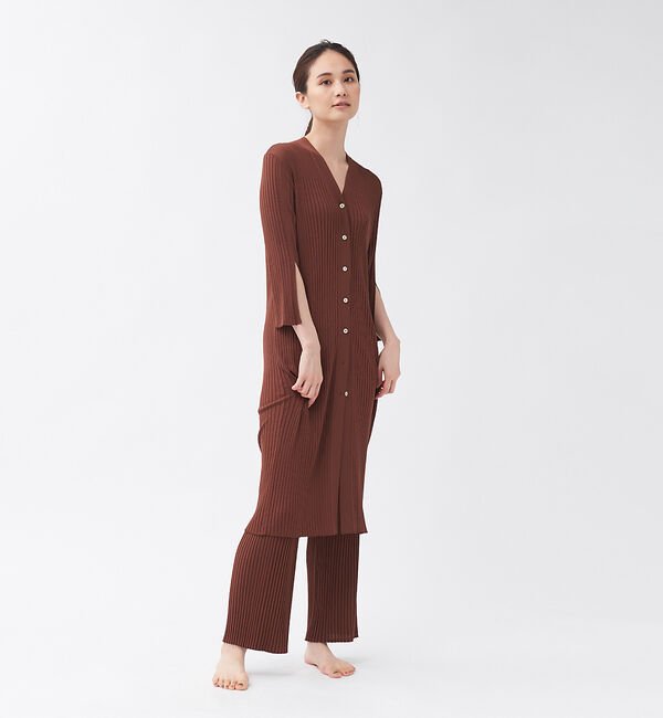 qualite「【WEB・一部店舗限定】《セットアップ対応》リブニットワイドパンツ」|その他|