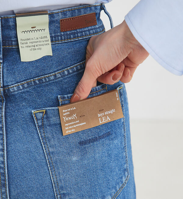 qualite「【YANUK】ボーイズストレートデニムパンツ LEA」|デニム|