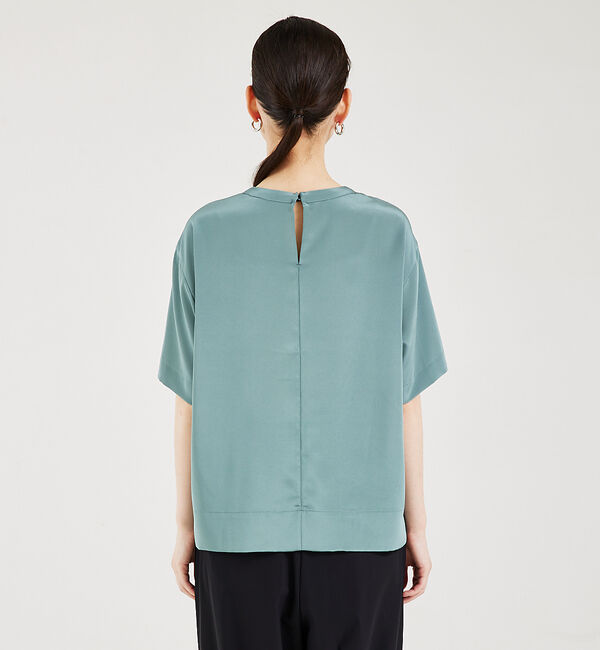 qualite「ストレッチデシンTブラウス」|シャツ・ブラウス|