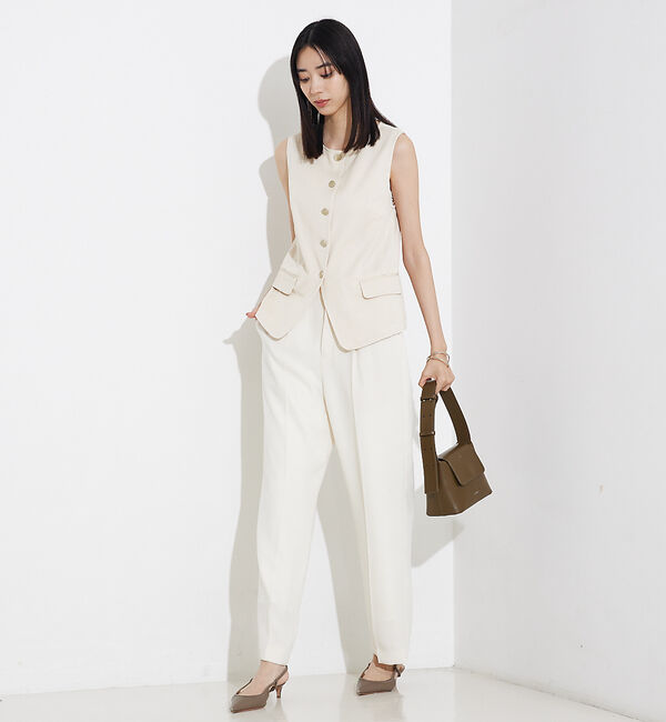 qualite「テンセルデニムノースリーブ」|キャミソール|