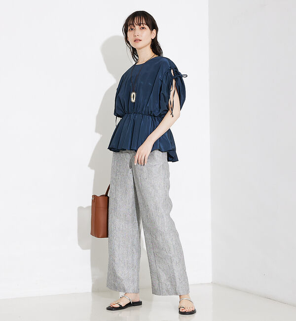 qualite「ボリュームギャザータックTOP」|シャツ・ブラウス|