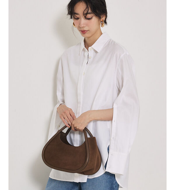 qualite「袖スリットレギュラーシャツ」|シャツ・ブラウス|オフホワイト