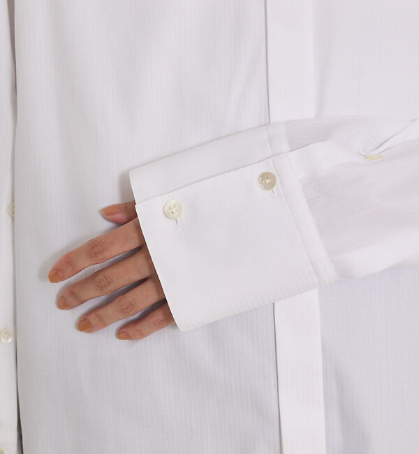 qualite「袖スリットレギュラーシャツ」|シャツ・ブラウス|