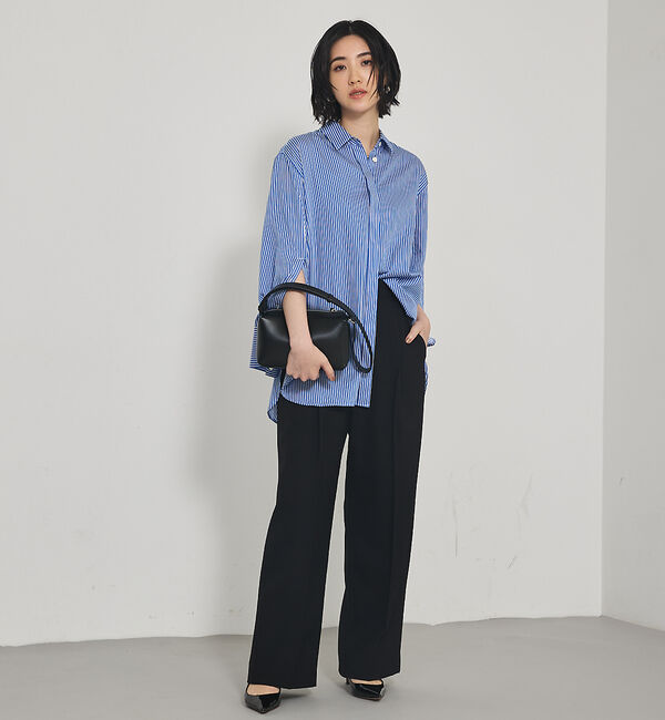 qualite「袖スリットレギュラーシャツ」|シャツ・ブラウス|