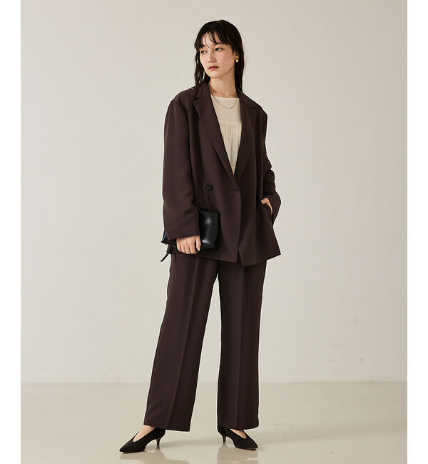 qualite「【セットアップ対応】センタープレスストレートパンツ」|その他|