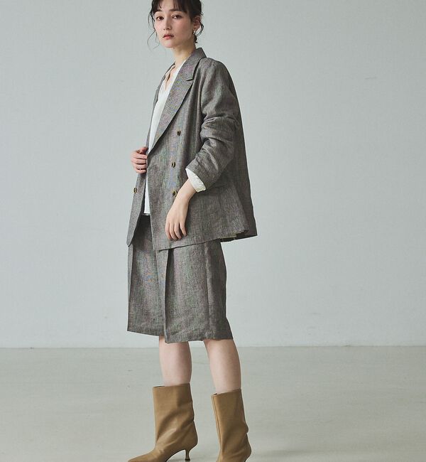 qualite「【セットアップ対応】ラメリネンジャケット」|その他|