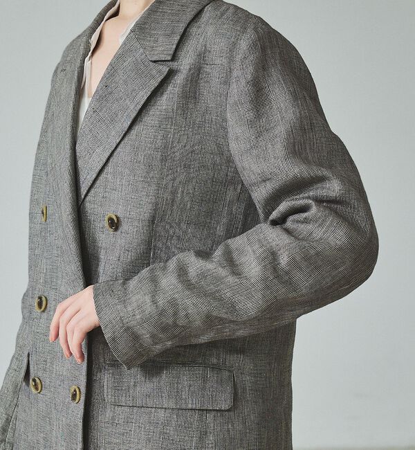 qualite「【セットアップ対応】ラメリネンジャケット」|その他|