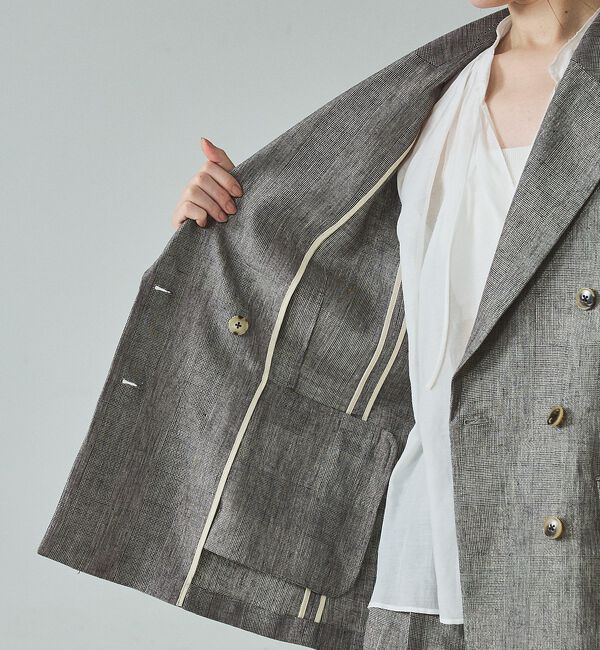 qualite「【セットアップ対応】ラメリネンジャケット」|その他|