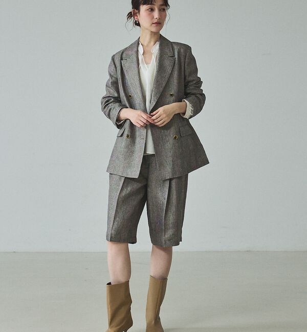 qualite「【セットアップ対応】ラメリネンジャケット」|その他|