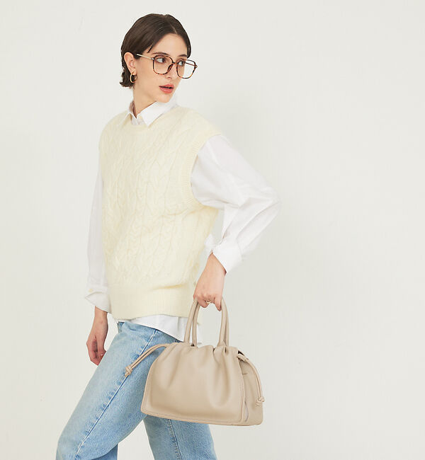 LOWELL things「【VERY掲載】Poche/ドローストリングトートミニ」|ショルダー・メッセンジャー|