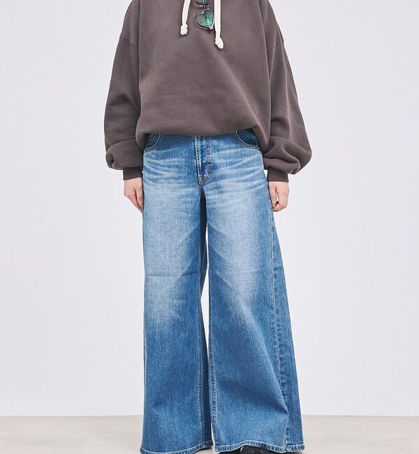 abahouse mavie「【SOMETHING】LISAスーパーワイドパンツ/デニム/シーズンレス」|デニム|