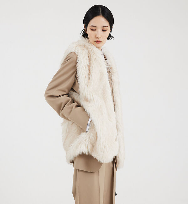 The Store by C' 「【COCUCA】エコファーベスト」|ダウンベスト・ベスト|