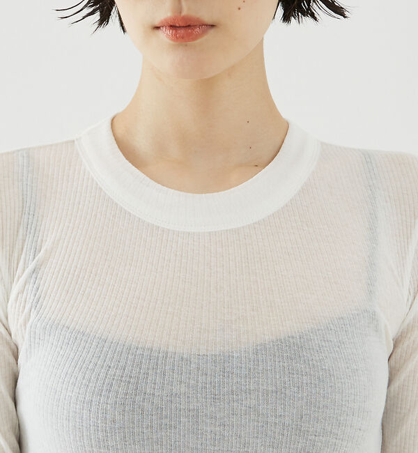 The Store by C' 「【NINETY PERCENT】ANIS SOFT RIB LONG SLEEV」|Tシャツ・カットソー|