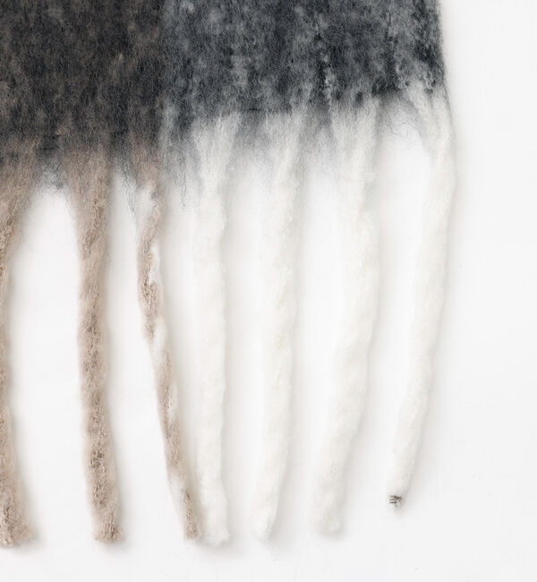 NOMINE「【bell cote】大判 チェック シャギーマフラー/ストール」|マフラー|