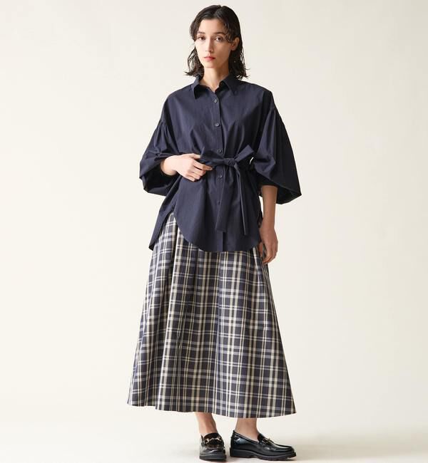 TIARA「ギャザースリーブシャツ」|シャツ・ブラウス|