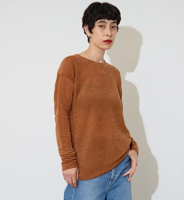 Liesse「シアーモールニット」|ニット・セーター|キャメル