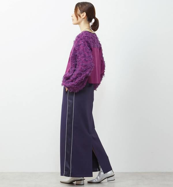 Soffitto「異素材使いカットジャガードブラウス」|シャツ・ブラウス|