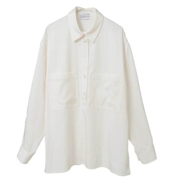 SOFFITTO「サイドスリットデニムシャツ」|シャツ・ブラウス|