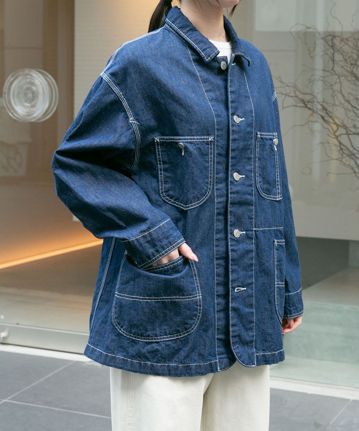 URBAN RESEARCH DOORS「FORK&SPOON　綿麻デニムカバーオール」|その他|