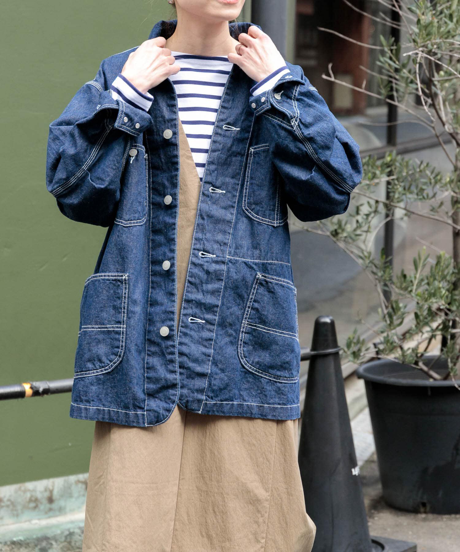 URBAN RESEARCH DOORS「FORK&SPOON　綿麻デニムカバーオール」|その他|