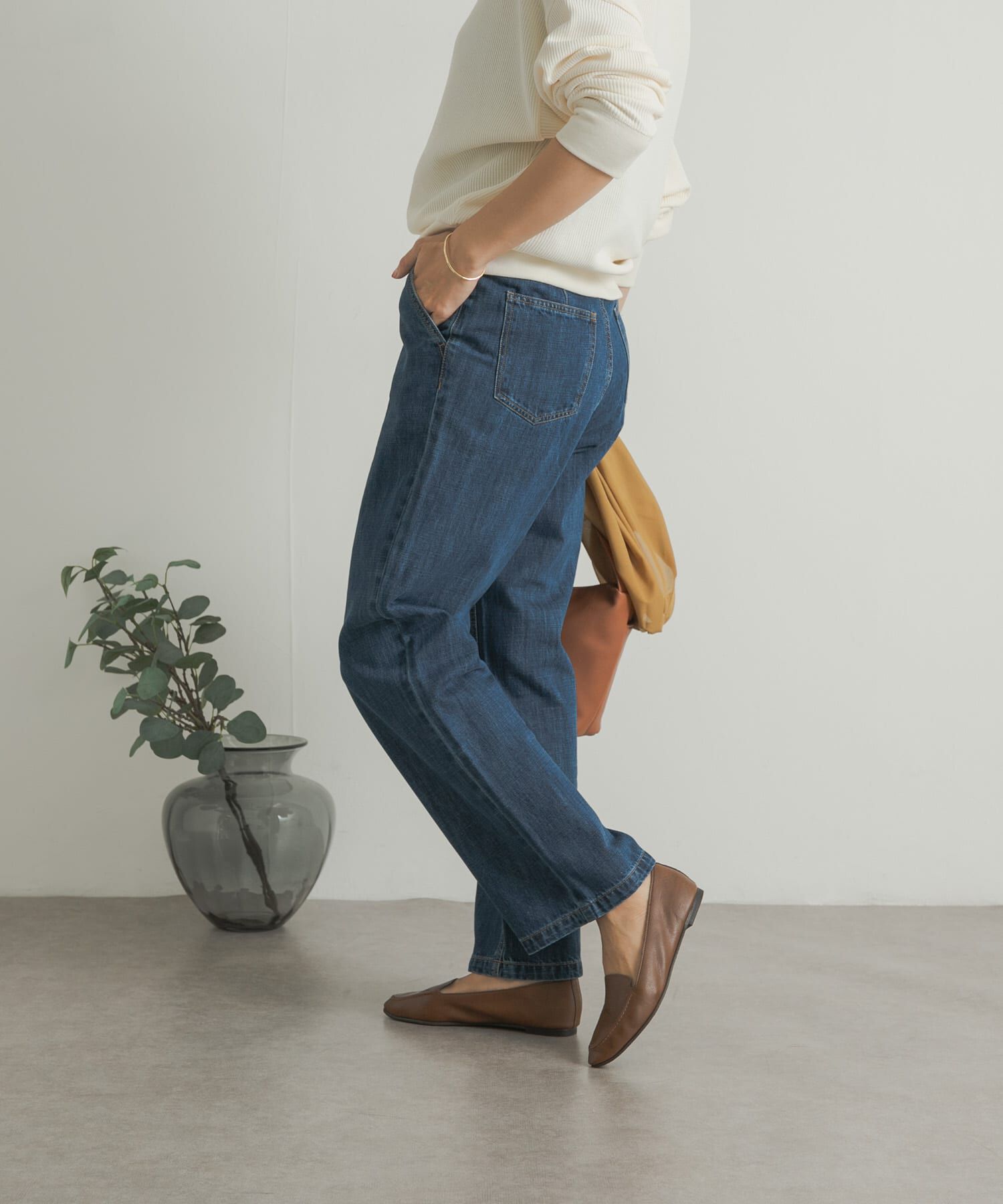 URBAN RESEARCH DOORS「デニムワイドパンツ」|デニム|