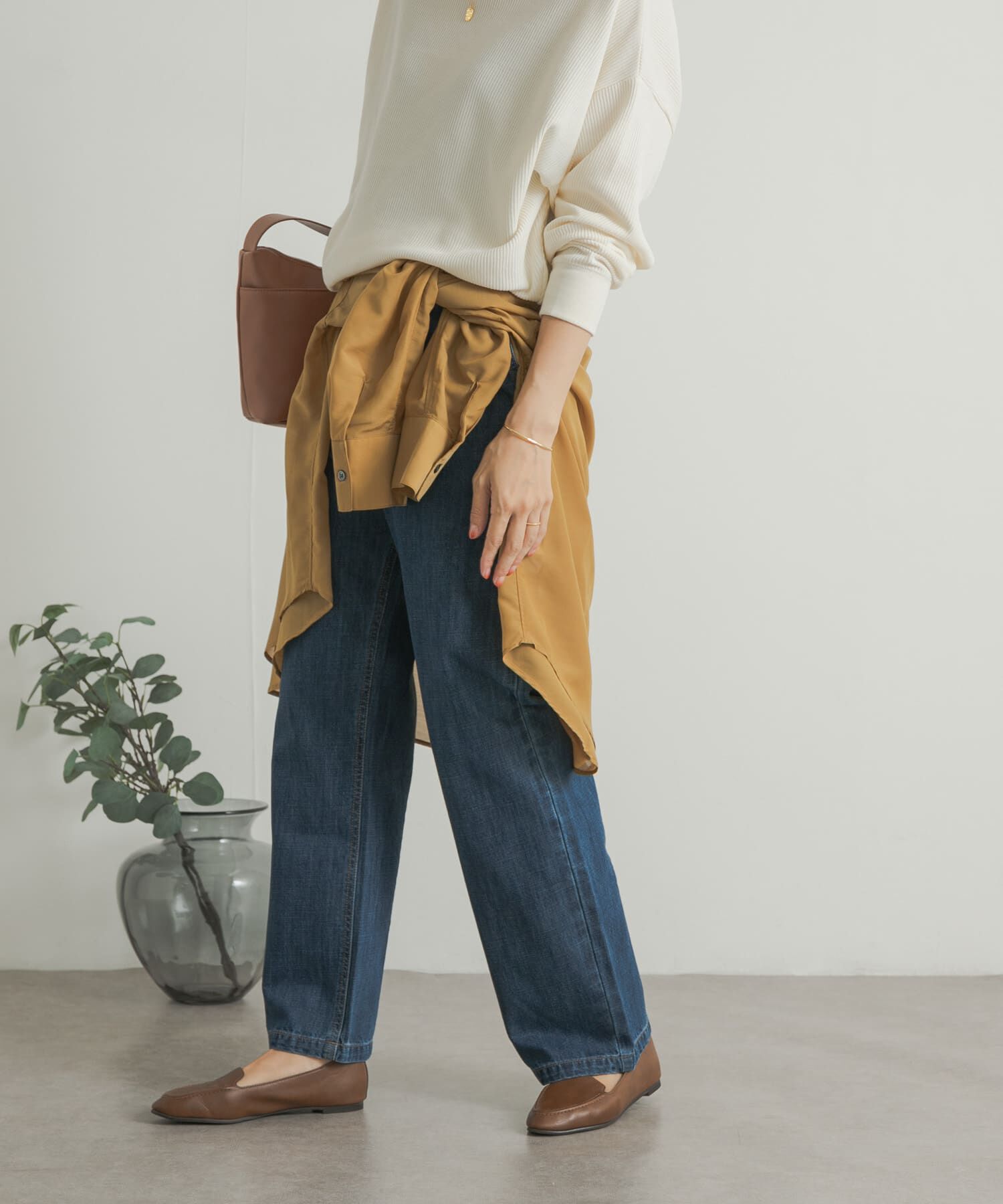 URBAN RESEARCH DOORS「デニムワイドパンツ」|デニム|