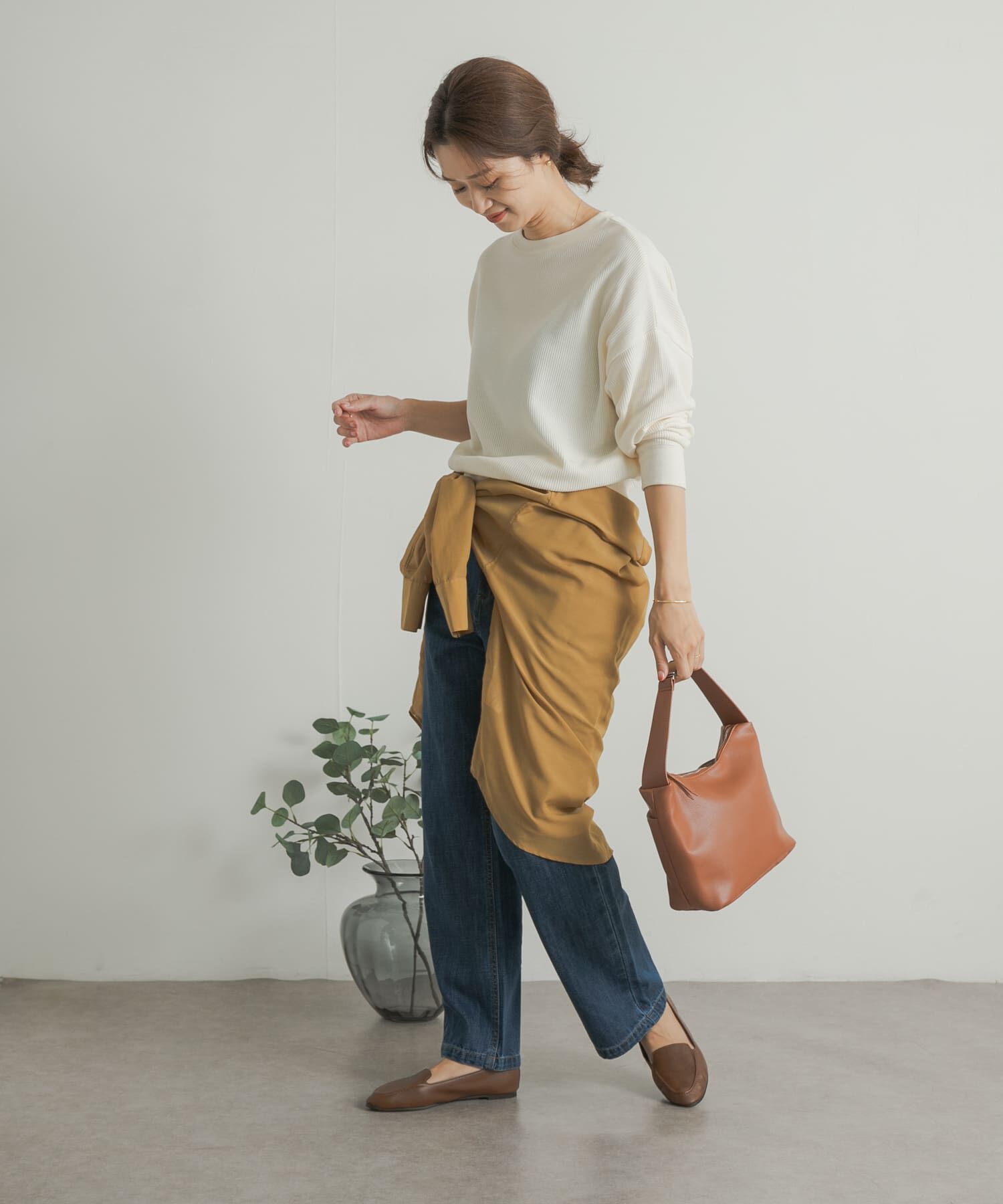 URBAN RESEARCH DOORS「デニムワイドパンツ」|デニム|